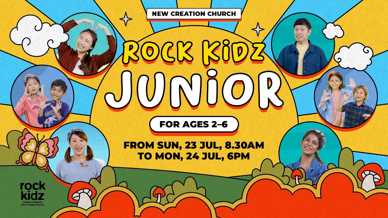 Rock Kidz Junior Online: Children’s Lesson For Ages 2–6 (23–24 Jul 2023) | New Creation Church